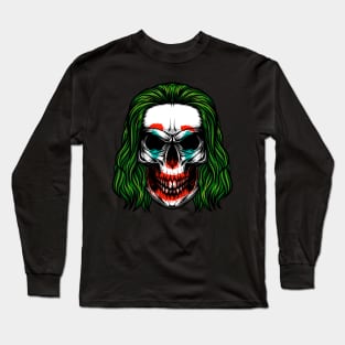 Clown skull Long Sleeve T-Shirt